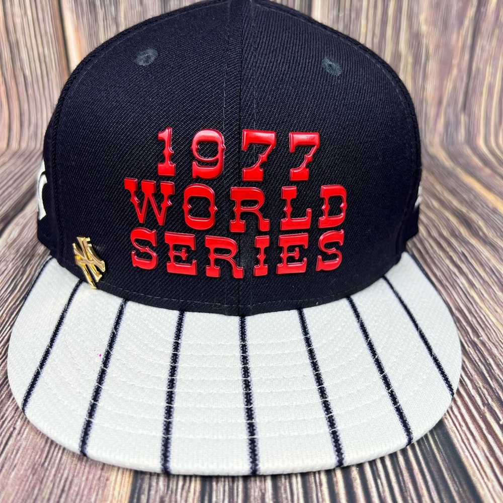 ULTRA RARE NEW YORK YANKEES NEW ERA 1977 WORLD SERIES SNAPBACK HAT DODGERS NEW